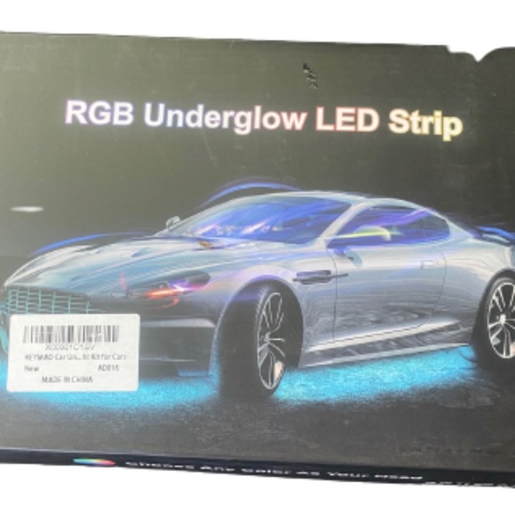 New RGB LED Strip Under Car Tube Underglow Underbody System Neon Light Kit APP - Picture 3 of 8